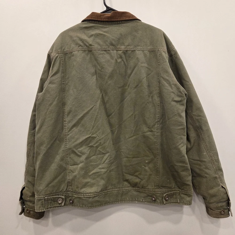 Woolrich Vintage 90s Sherpa Lined Barn Chore Jacket XL - Picture 10 of 12